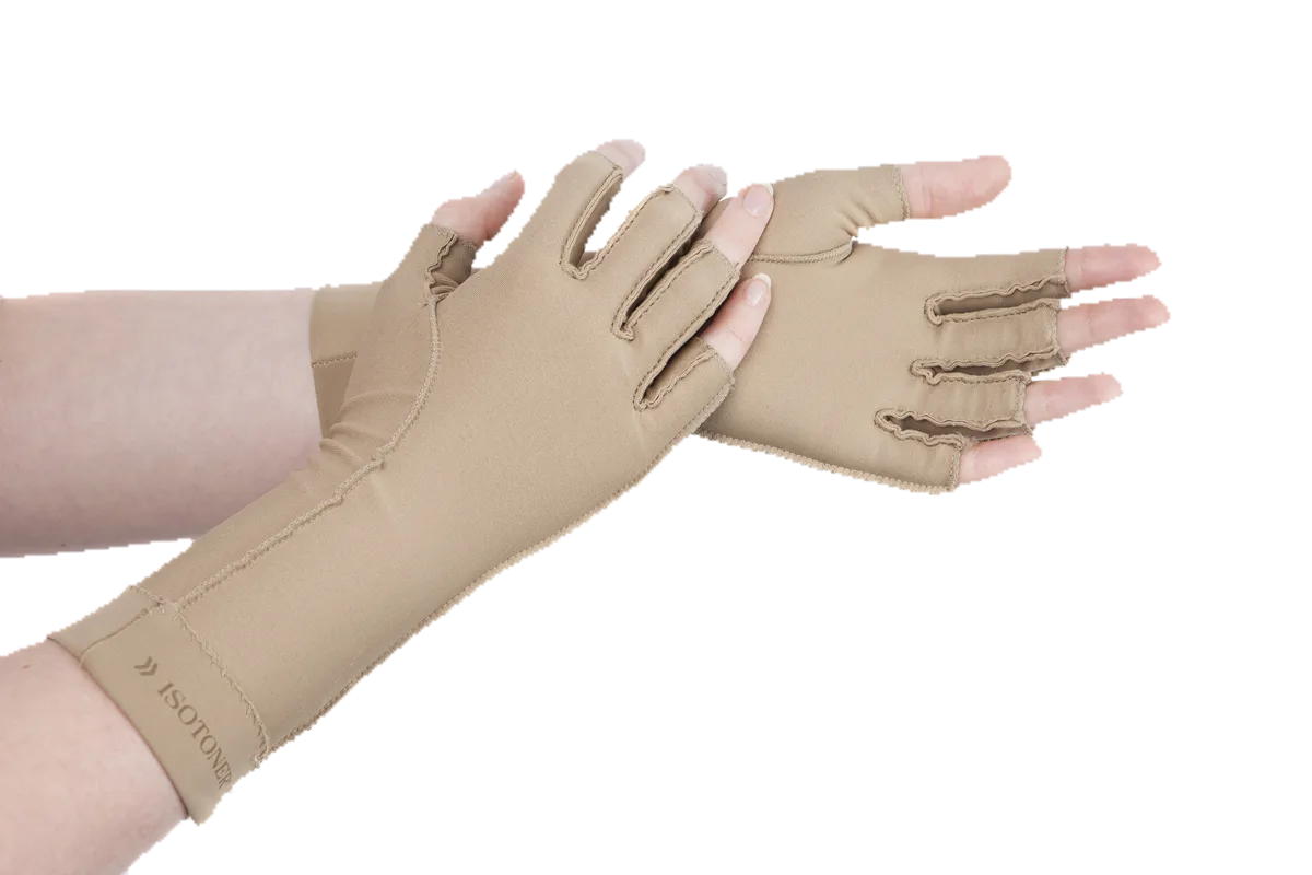 Isotoner Therapeutic Gloves - Open Finger