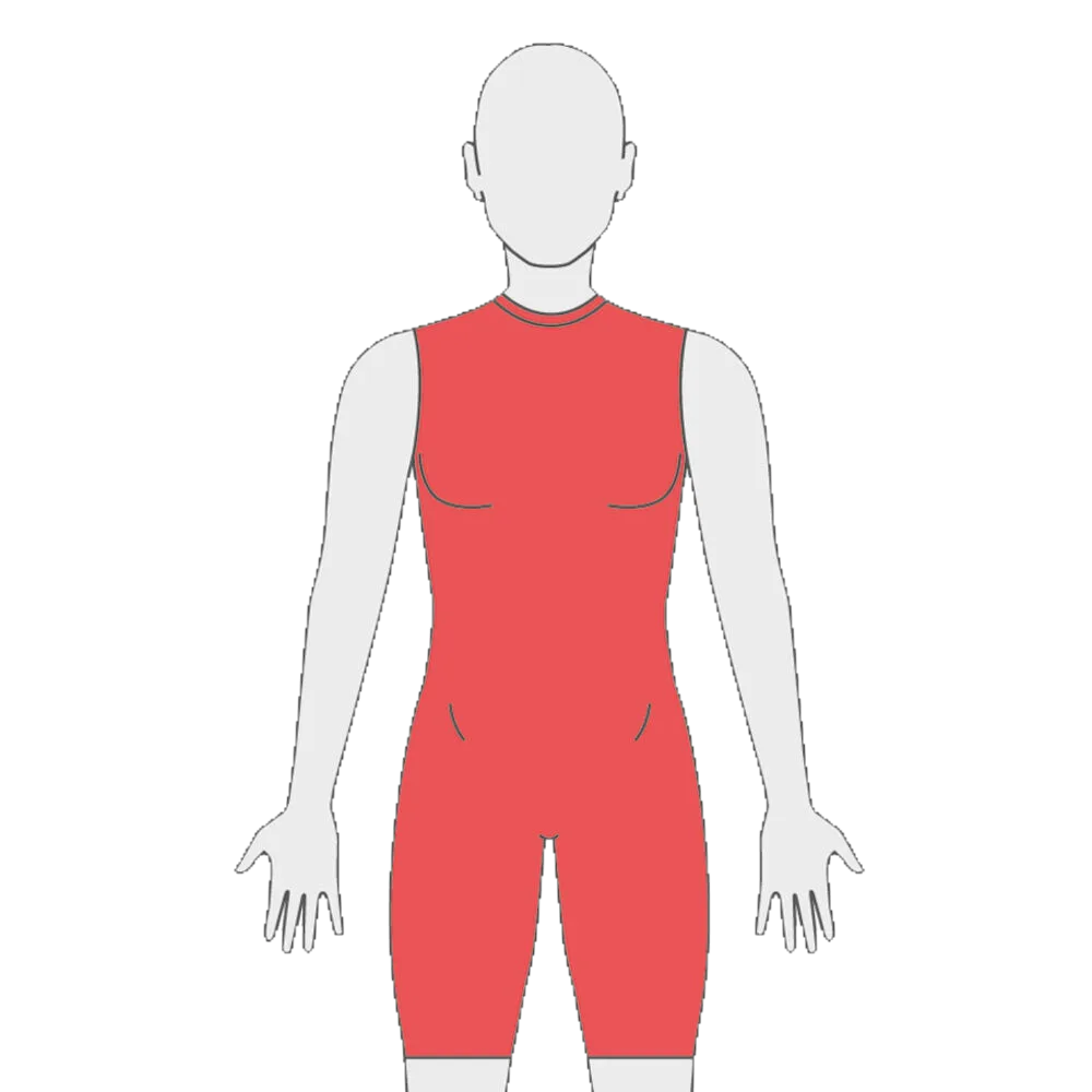New Jobskin® Premium Body Suit with No Sleeves - PO 0558