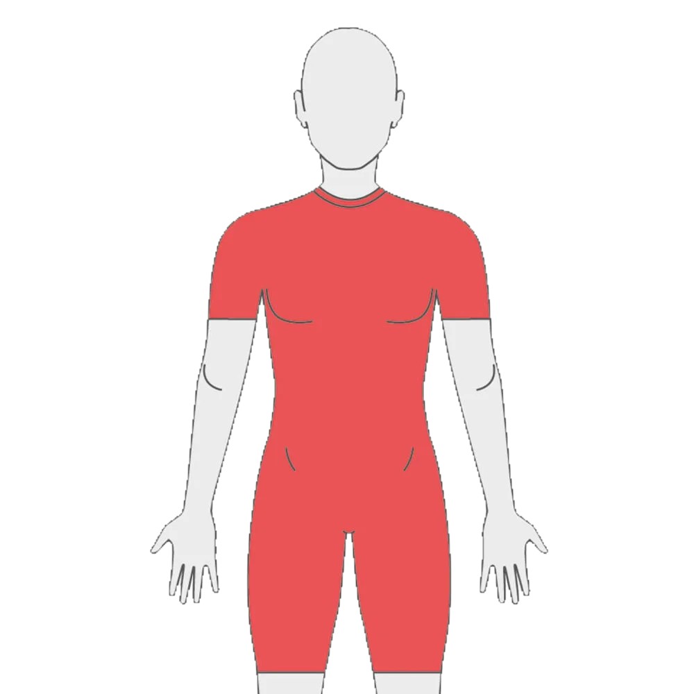 New Jobskin® Premium Body Suit with Short Sleeves - PO 0561