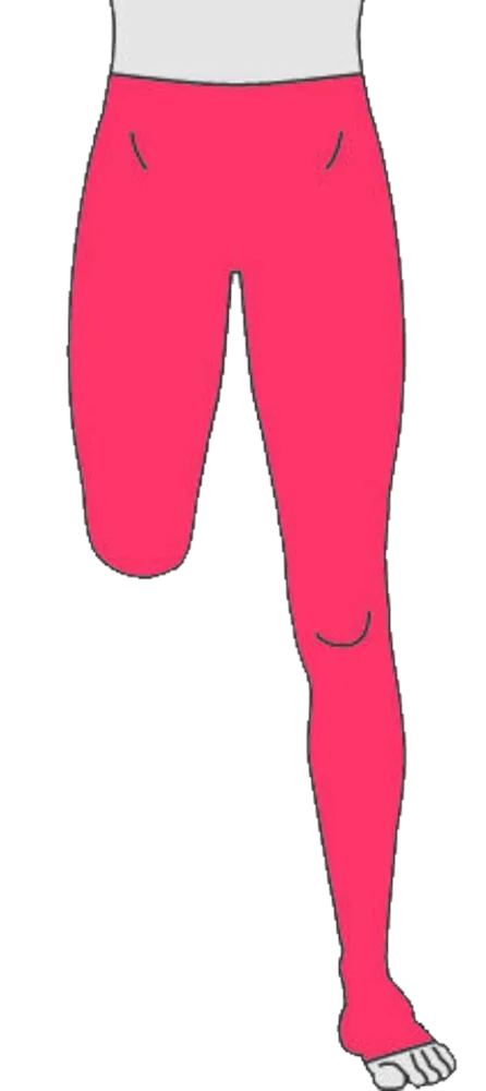 New Jobskin® Premium Leggings Waist Height One or Two Stump with or without Feet - PO 1134