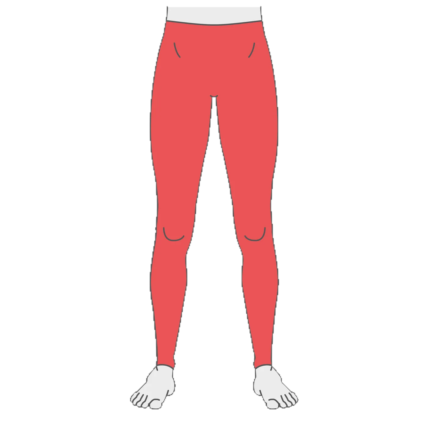 New Jobskin® Premium Leggings Below Knee Any Length, No Feet - PO 1111