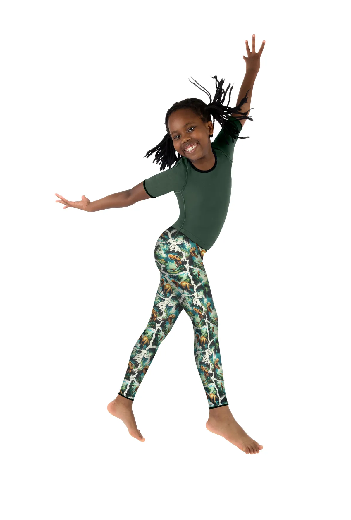 Jobskin Active Green Q10 Dinosaurs Vest and Shorts